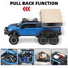 1:24 Model F150 Pickup Truck with Sightseeing Cabin,Pull Back Truck Toys with Light and Sound