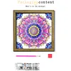 Diamond Painting Special Shaped Drill Mandala With Frame(8.46x8.46inch)