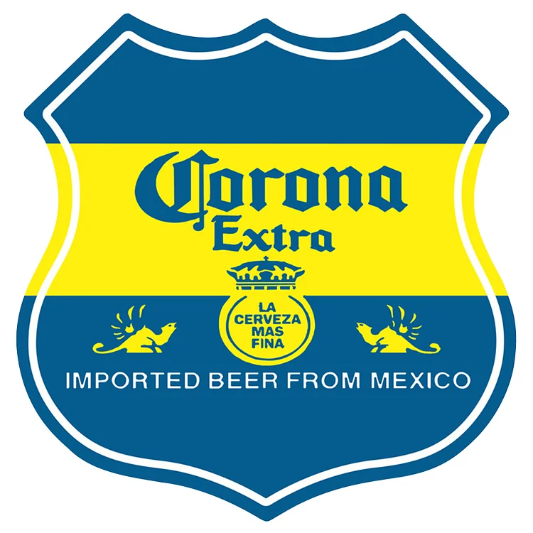 Corona Beer - Tin Signs/Wooden Signs - Still Life Series - 12*12 inches (shield)
