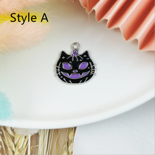 Bulk 10 30 Halloween Skull Charm Pendant,Pumpkin Skeleton Charms For Handmade Earring Necklace Bracelet Jewelry