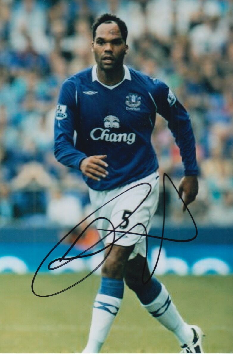 EVERTON HAND SIGNED JOLEON LESCOTT 6X4 Photo Poster painting.