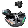 Edifier Hecate GX05 Wireless Gaming Earbuds Charging Base Dock 4-in-1, Noise Canceling Bluetooth Gaming Earbuds, Ultra-Low Latency, Dual-Mode Connection, RGB Lighting, Fast Charging - Gray