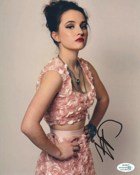 *SEXY* KAITLYN DEVER SIGNED 8x10 Photo Poster painting #1 LAST MAN STANDING BOOKSMART ACOA COA