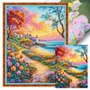 Flowers Landscape-11CT Stamped Cross Stitch 40*55cm/15.75*21.65in tapestrymarket