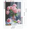 Pink Rose-Full Round Diamond Painting 30*40CM