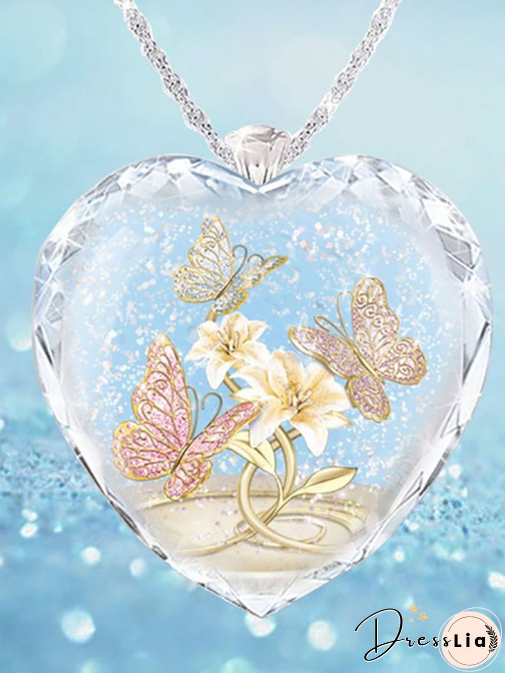 Crystal Butterfly Necklace