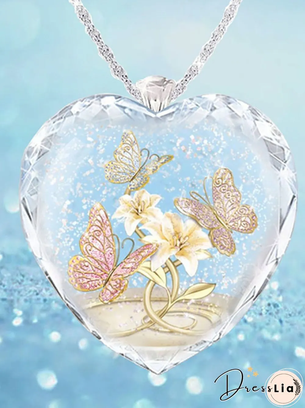 Crystal Butterfly Necklace