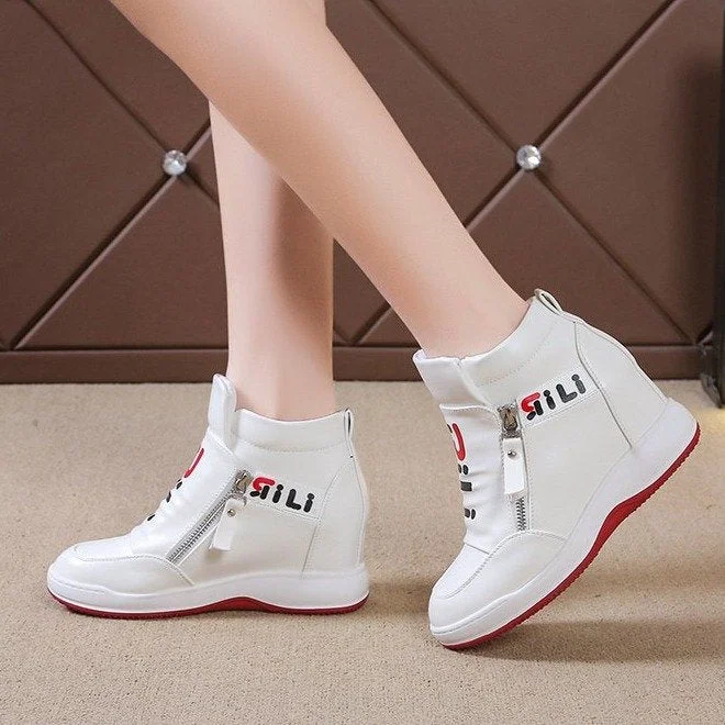 Hot Sales Women Casual Shoes 2022 New Women Sneakers Fashion Breathable PU Leather Platform White Women Shoes Soft Footwears