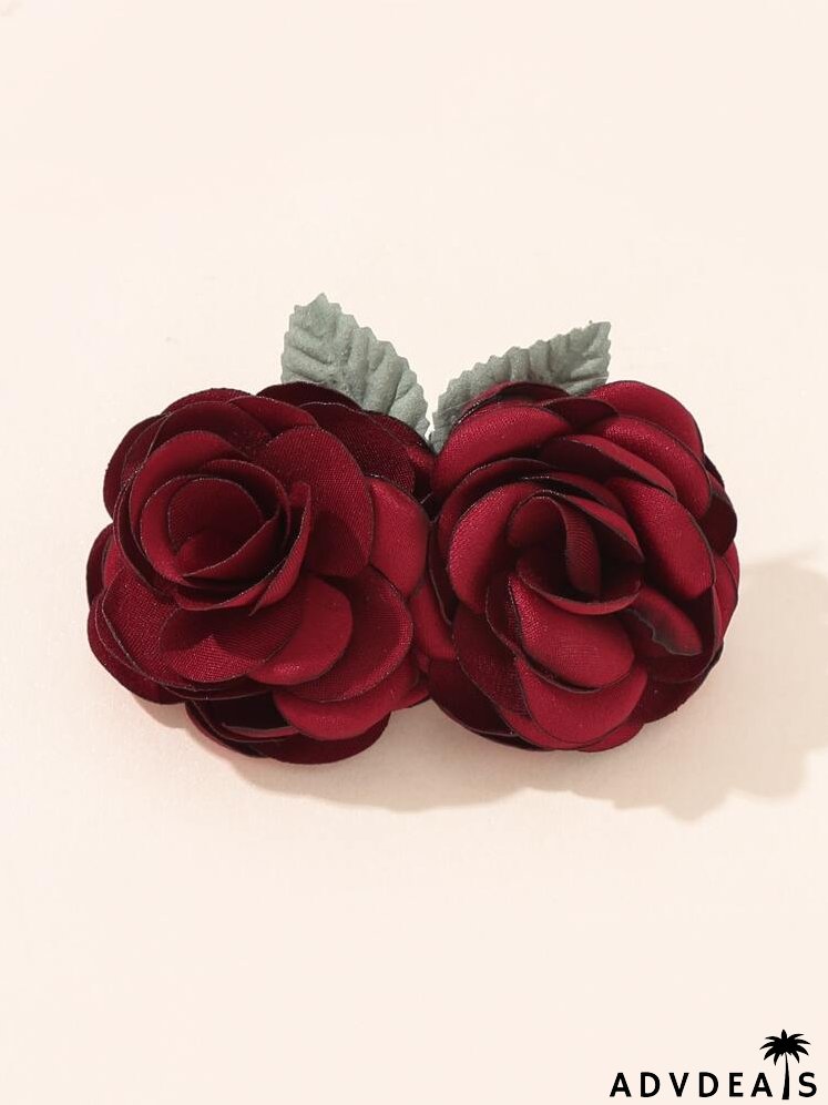 Flower Decor Hair Clip