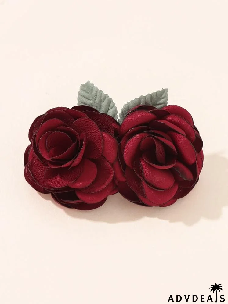 Flower Decor Hair Clip