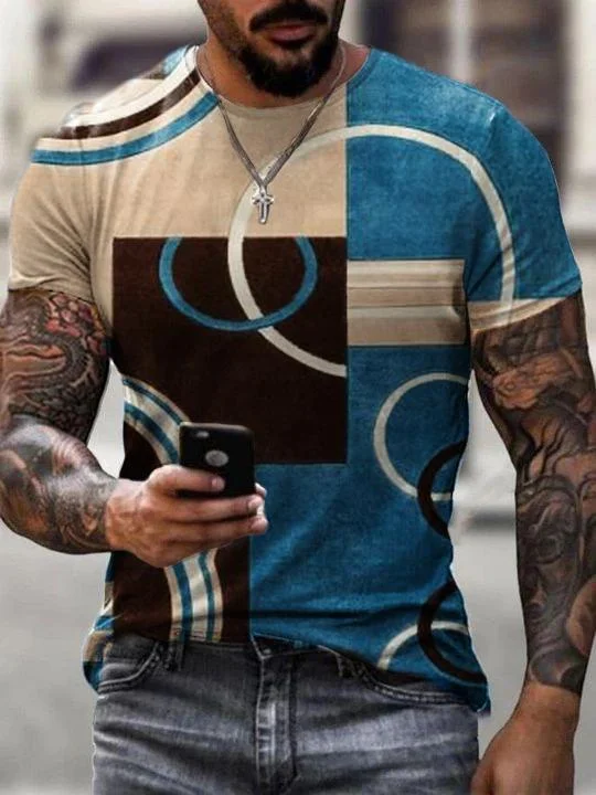 Men Pattern Casual T-shirt-02