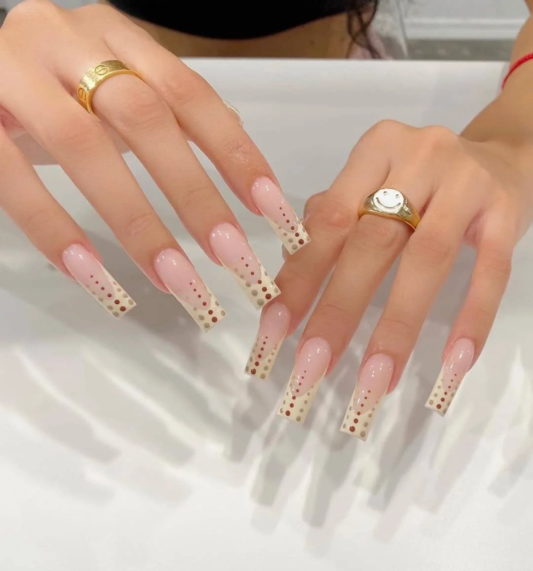 Fake Nails Heart Pattern Full Cover Fake Nails DIY Glue Press On Nails Nail Supplies For Professionals 515-Nail Inspo