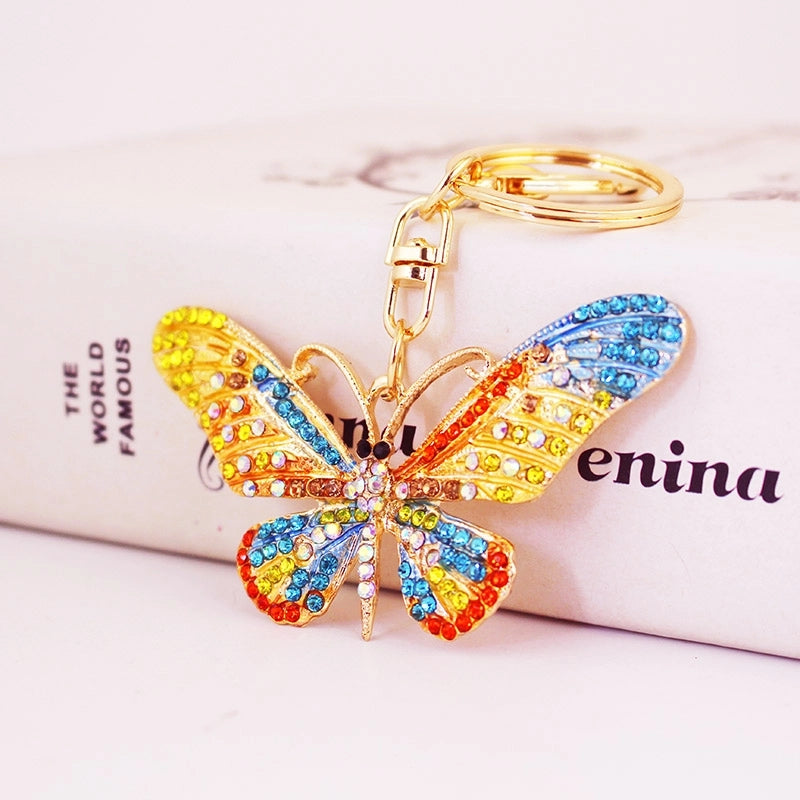 Pastoral Butterfly Alloy Women’s Bag Pendant Keychain