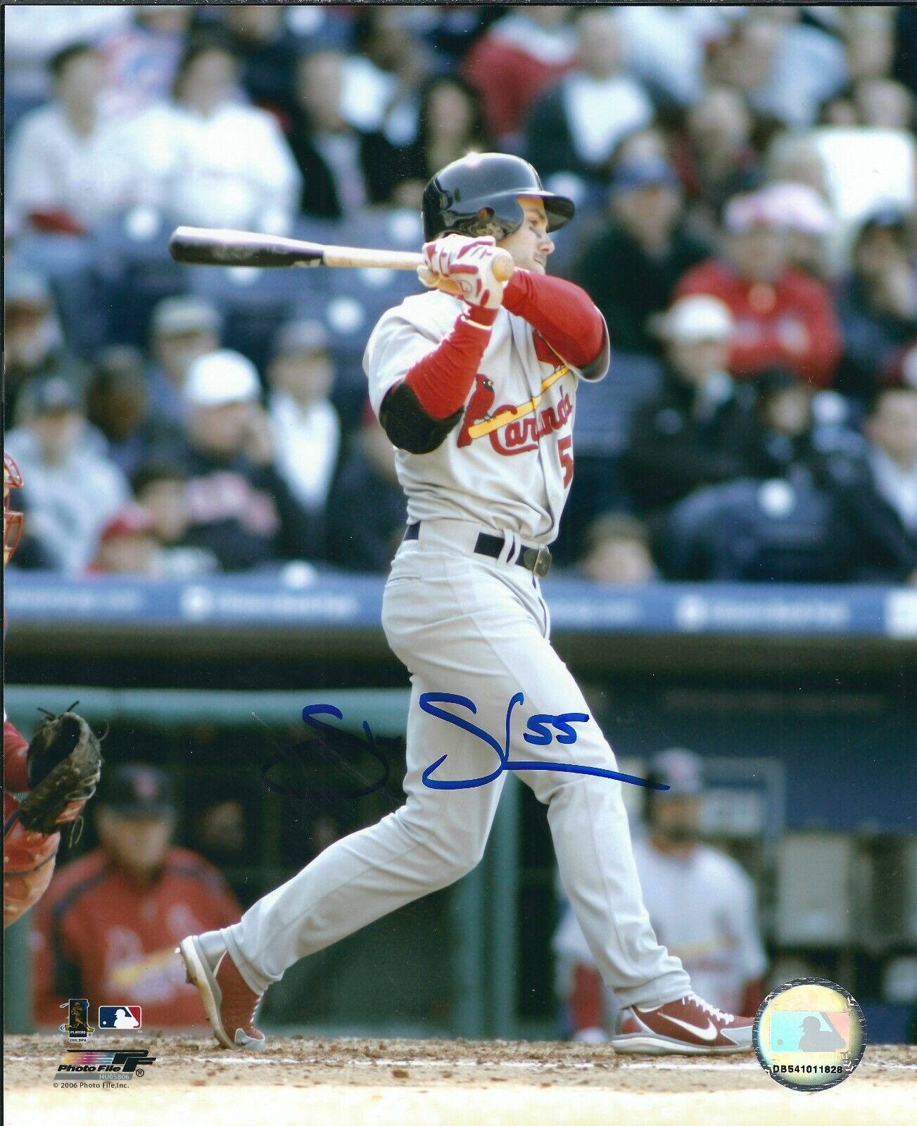 Signed 8x10 SKIP SCHUMAKER St Louis Cardinals Autographed Photo Poster painting - COA