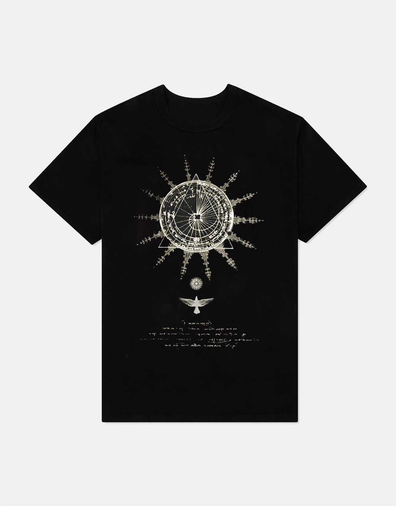 Dark Sun Star Art Graphic Vintage Print T-Shirt / TECHWEAR CLUB / Techwear