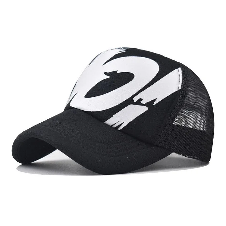 Mesh Breathable YO! Letter Print Baseball Caps Unisex Outdoor Peaked Hat Summer Sun Gorras Sports Men Women Trucker Cap Hip Hop