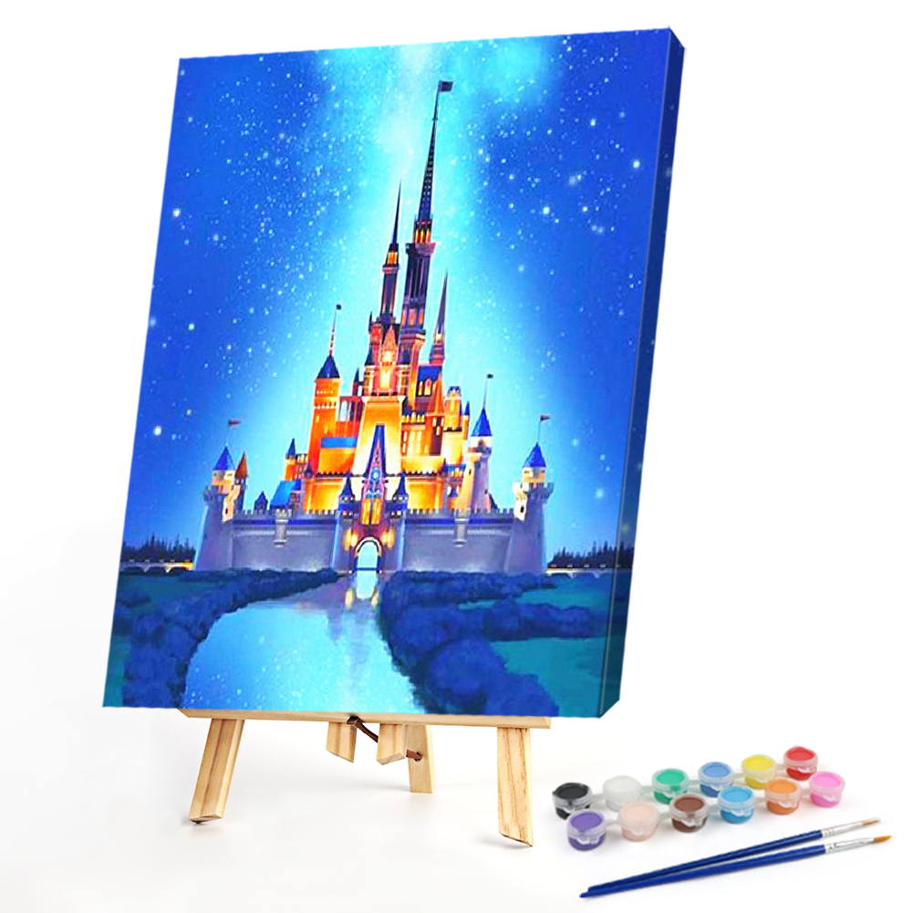 

40*50CM - Paint By Numbers - Cartoon Castle, 501 Original