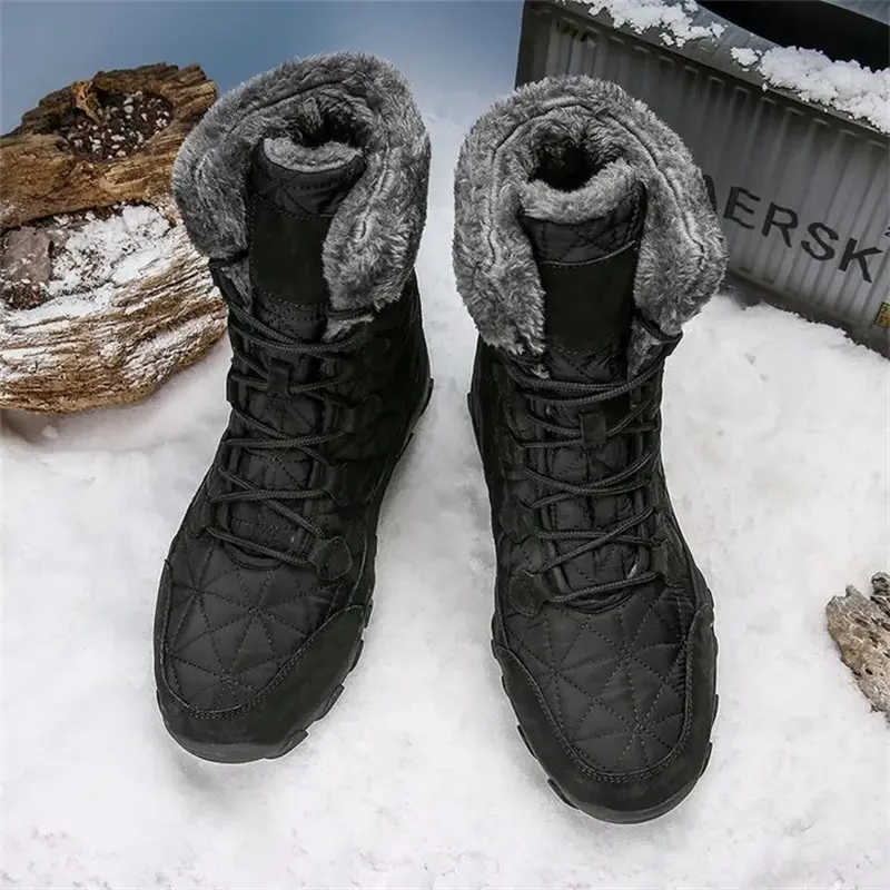 🔥HOT SALE-Men's Comfortable Waterproof Fleece Snow Combat Boots