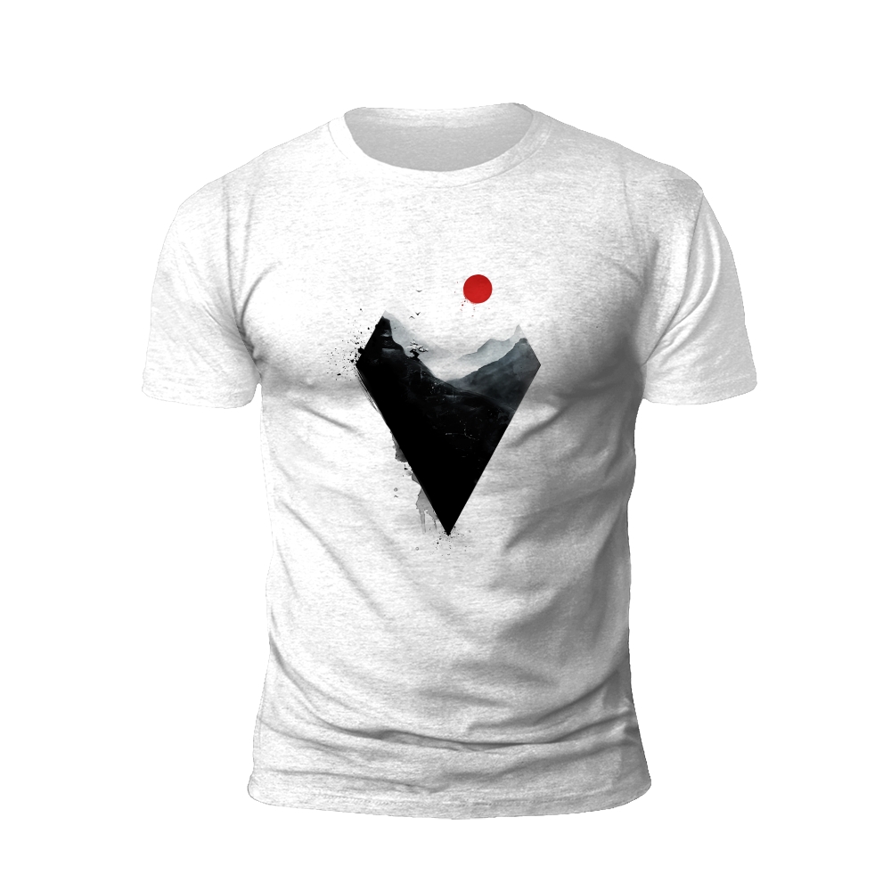 Ink Wash Mountains: The Art of Zen T-shirt