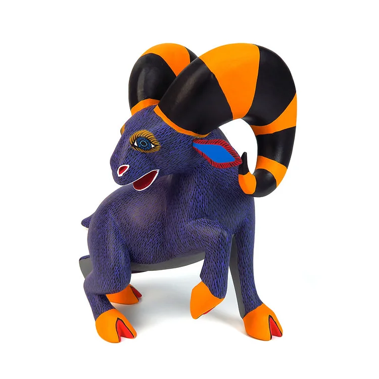 Bighorn Sheep - Oaxacan Alebrije Wood Carving - Damian & Beatriz Morales