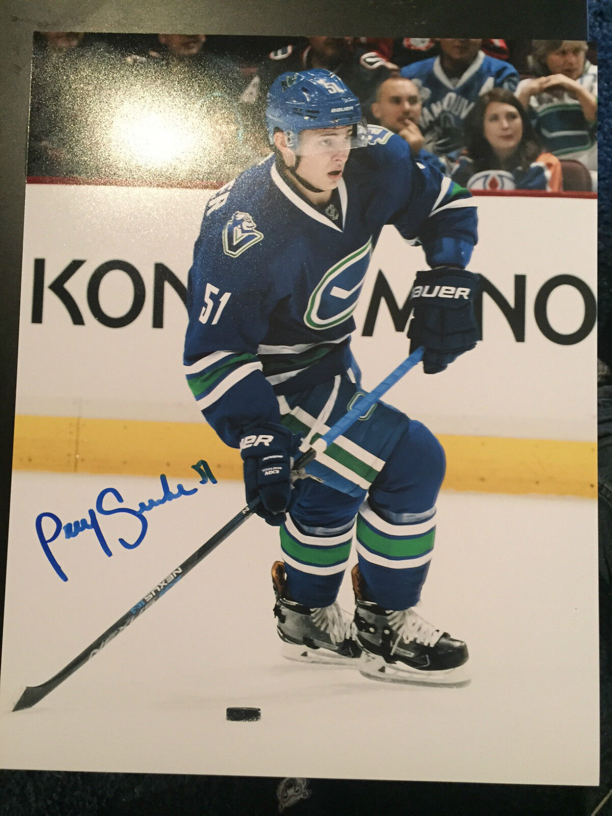 Vancouver Canucks Troy Stecher Signed Autographed 11x14 Photo Poster painting COA