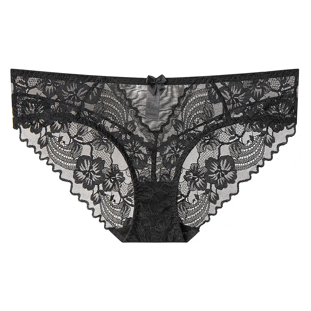 Churchf Sexy Lace Large-Size Underwear Women Cotton Summer Thin Pure Breathable No-Finch French Mid-Rise Bottom Trousers