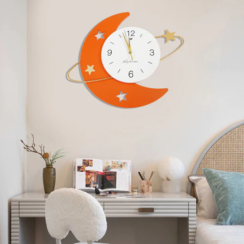 Star and Moon Decorative Wall Clock