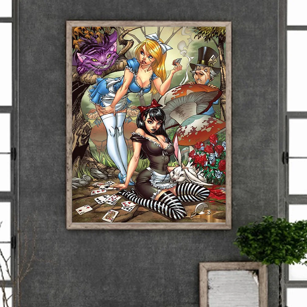Diamond Painting - Full Round Drill - Alice Adventure(Canvas|40*50cm)