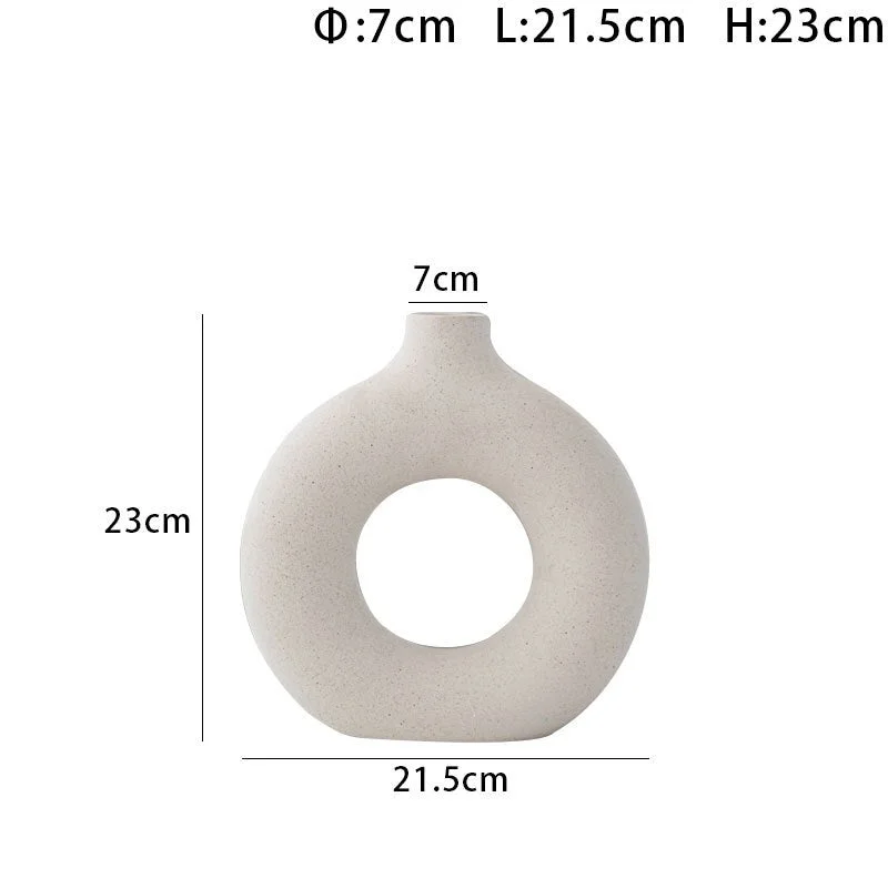 Nordic Home Decoration Ceramic Vase Living Room Decor Vase Decoration Household White Vases Wedding Tabletop Decor Crafts Gifts