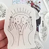 【15 PCS】Water Soluble Mystical Hand Embroidery Pattern,peel and stick paper for ornaments