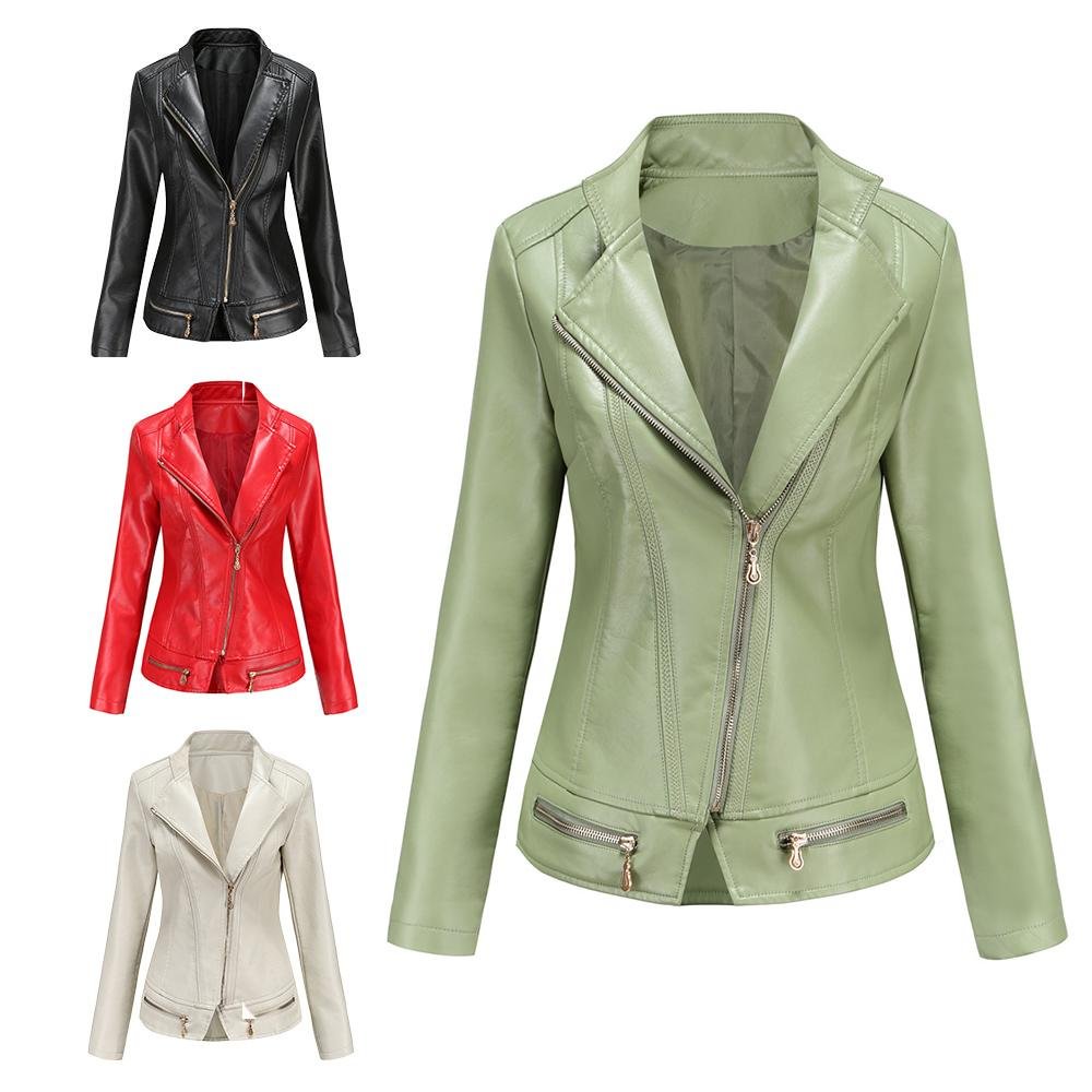 Women's Plush Leather Jacket-mysite-Allyzone