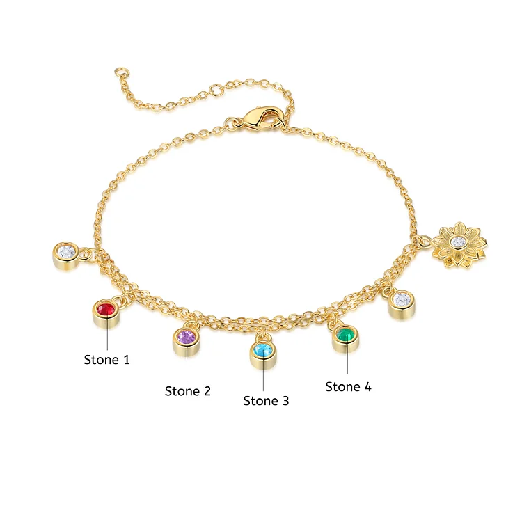 Personalised Gold Chain Anklet