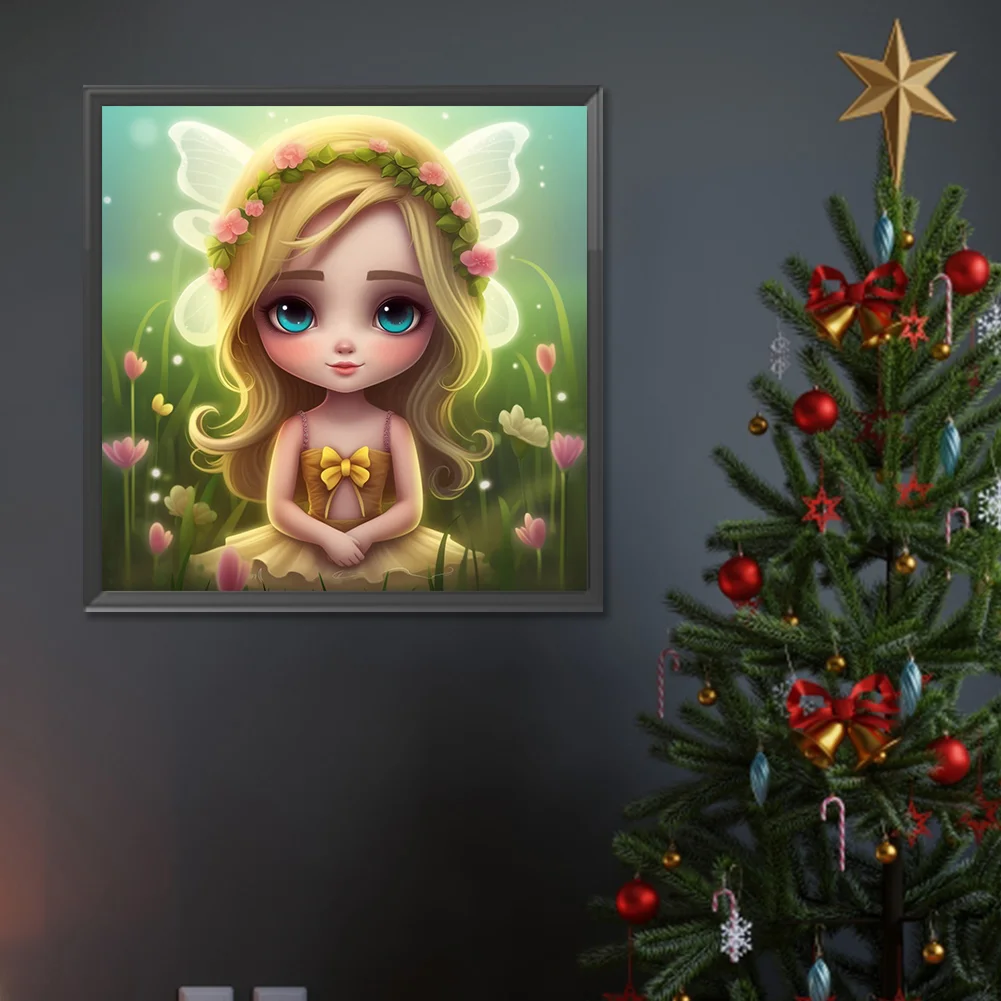 Diamond Painting - Full Round Drill - Elf Girl(Canvas|30*30cm)