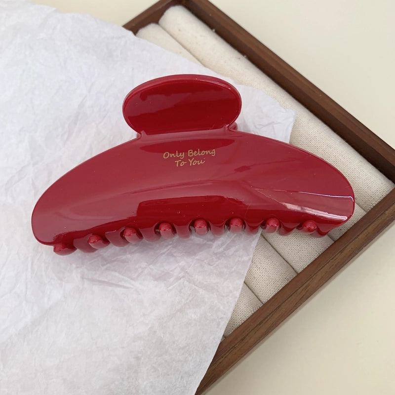 Women’s Minimalist Classic Style Solid Color PS Hair Claws