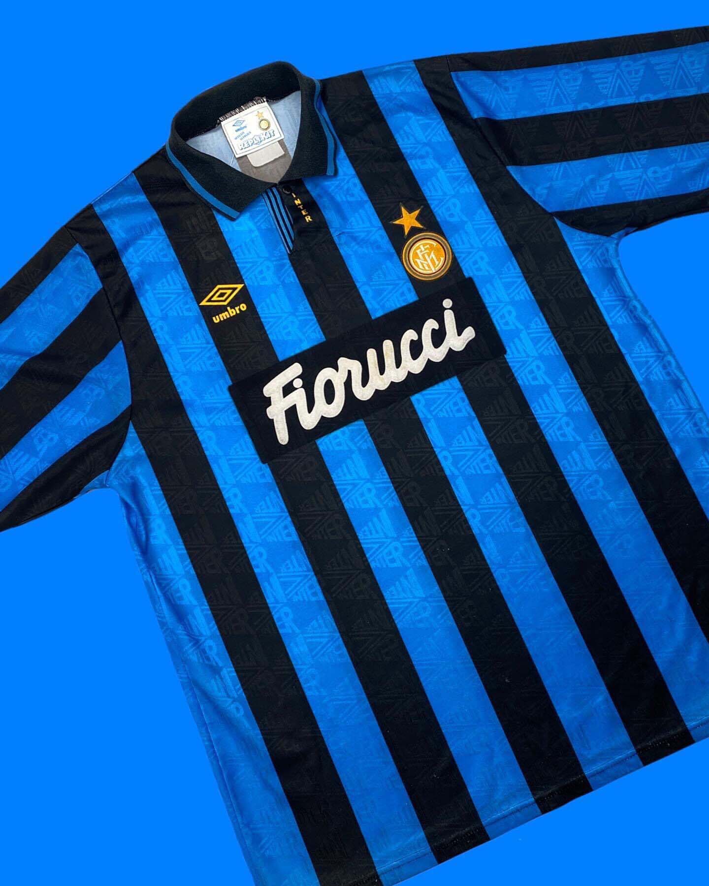 1992-1993 Retro Inter Milan Home Football Shirt 1:1 Thai Quality