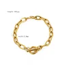 Bling Zircon 18K Golden Shell Bangle Chain Bracelet