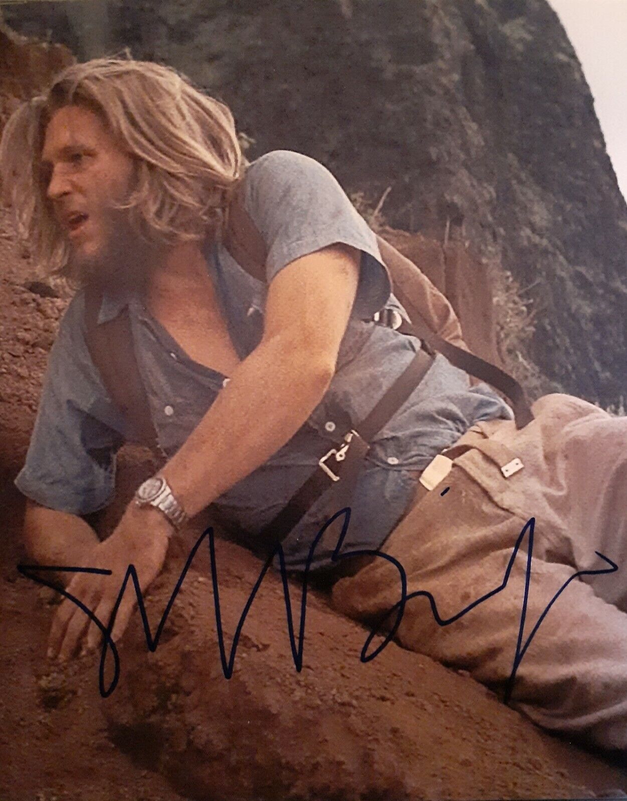 Jeff Bridges signed 8x10 Coa Beckett