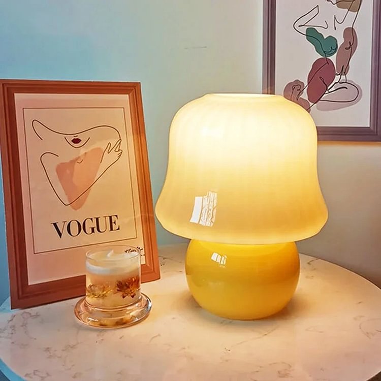 Classic Mushroom Glass Table Lamp CSTWIRE