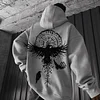 Oversize S Totem Print Hoodie by Inlyline