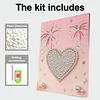 DIY Pearl Painting Love for Home Wall Decor with Frame(40*30cm)