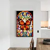 5D DIY Full Round Drill Diamond Painting Stained Glass Butterfly Decor (ZQ207)