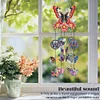 (US Local)DIY Diamond Painting Double Sided 3D Wind Chime Pendant  Hanging Kit