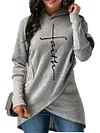 Faith Print Sweater Hoodie