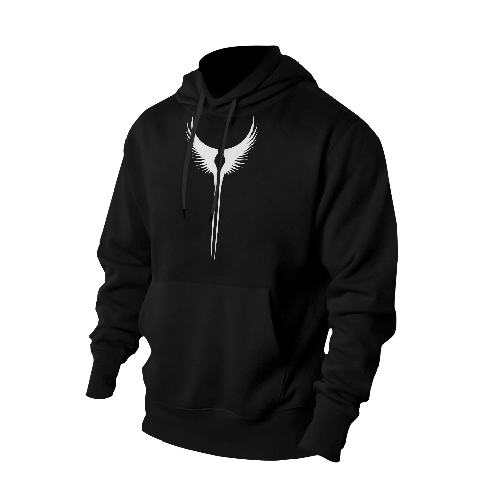 Angelic Aspirations: 'Wings of Destiny' - Symbolic Hoodies