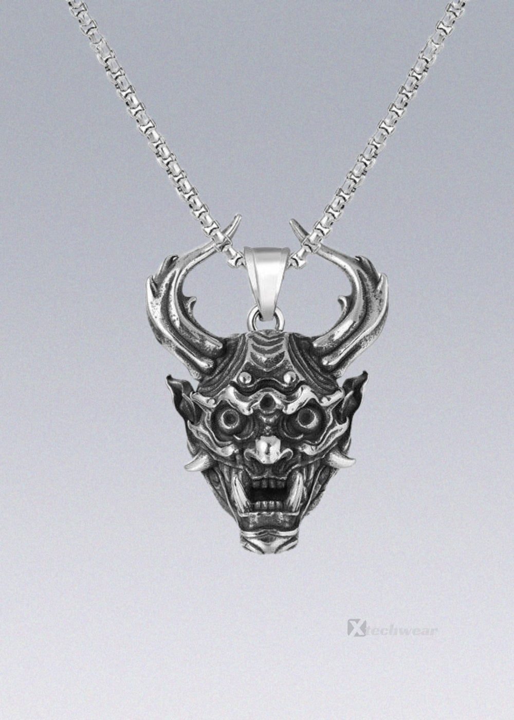 Oni Scream Necklace Techwear - X techwear-x