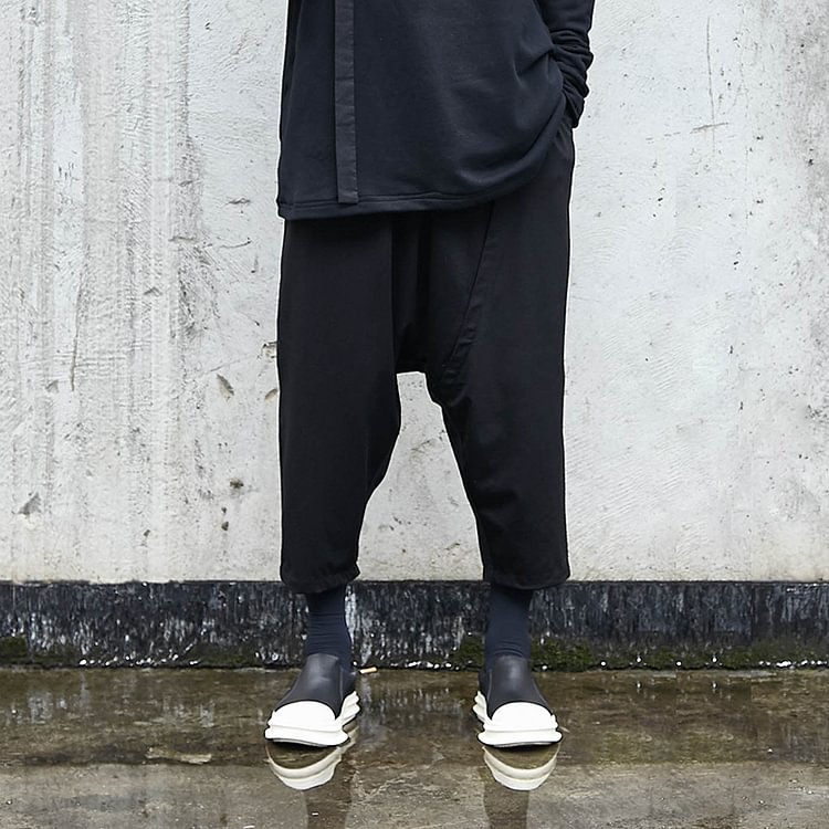 Dawfashion-Original Design Dark Japanese Yohji Yohji Yamamoto Style Harlan Baggy Pants-Yamamoto Diablo Clothing