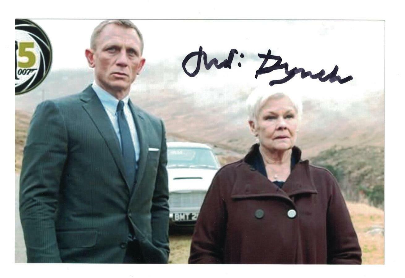 Judi Dench Signed Autographed 4 x 6 Photo Poster painting Actress B