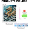 Diamond Painting-DIY Special Shaped Drill Pearl Painting Dragon(35x45cm)