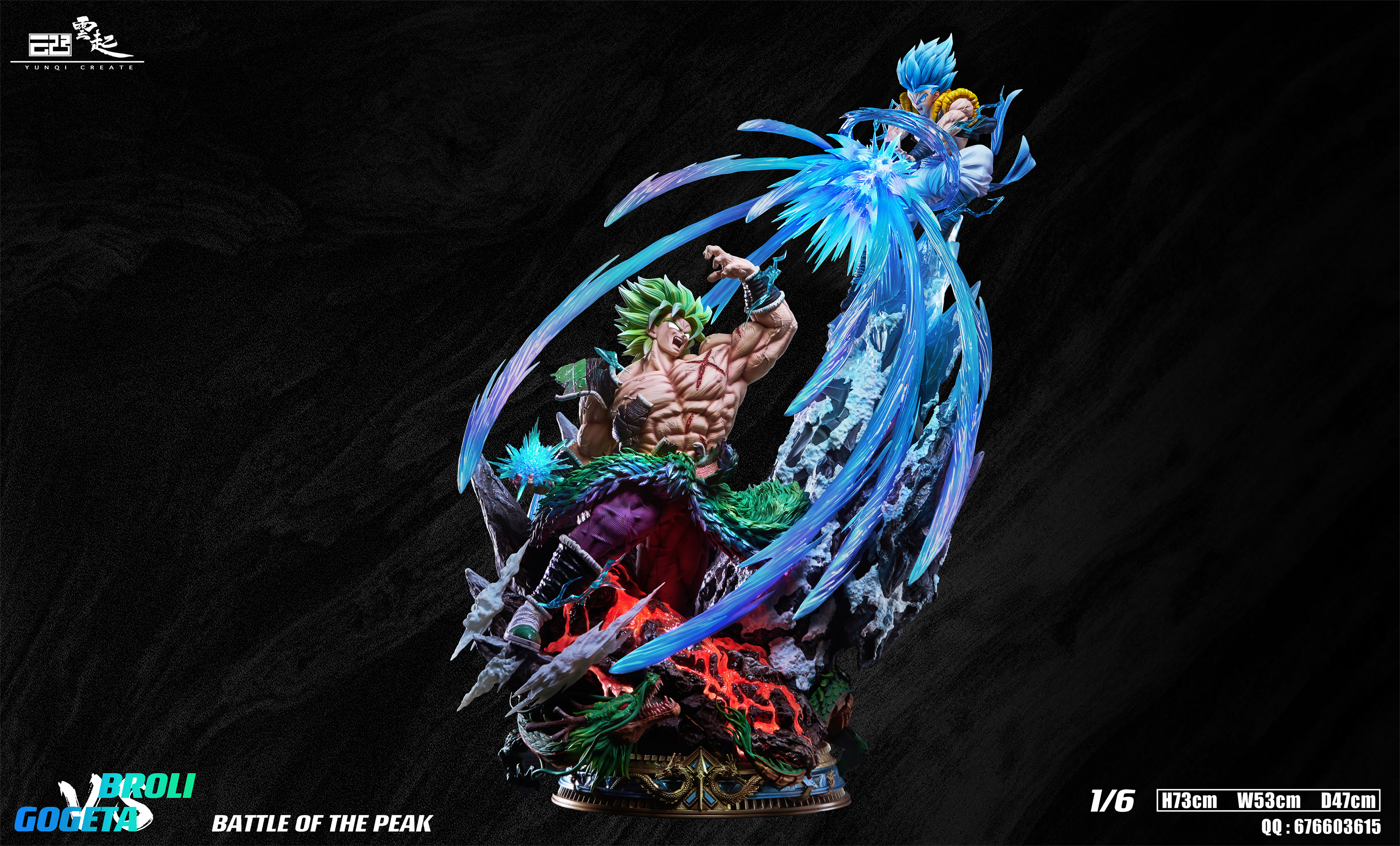 PRE-ORDER YunQi Studio - DRAGON BALL Broly Vs Gogeta 1/6 Statue(GK)-