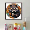 Raccoon-18CT Stamped Cross Stitch 25*25cm/9.84*9.84in tapestrymarket